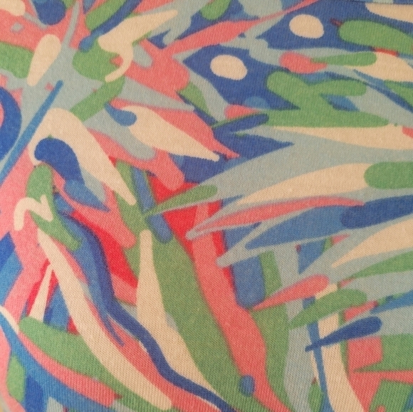 Simply Southern Blue Print Knit Dress Size Large - Picture 5 of 5